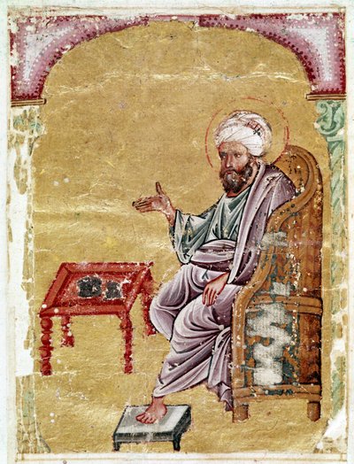 Dioscorides, folio from an Arabic manuscript of De Materica Medica by Dioscorides, 1229 by Middle Eastern School Middle Eastern School